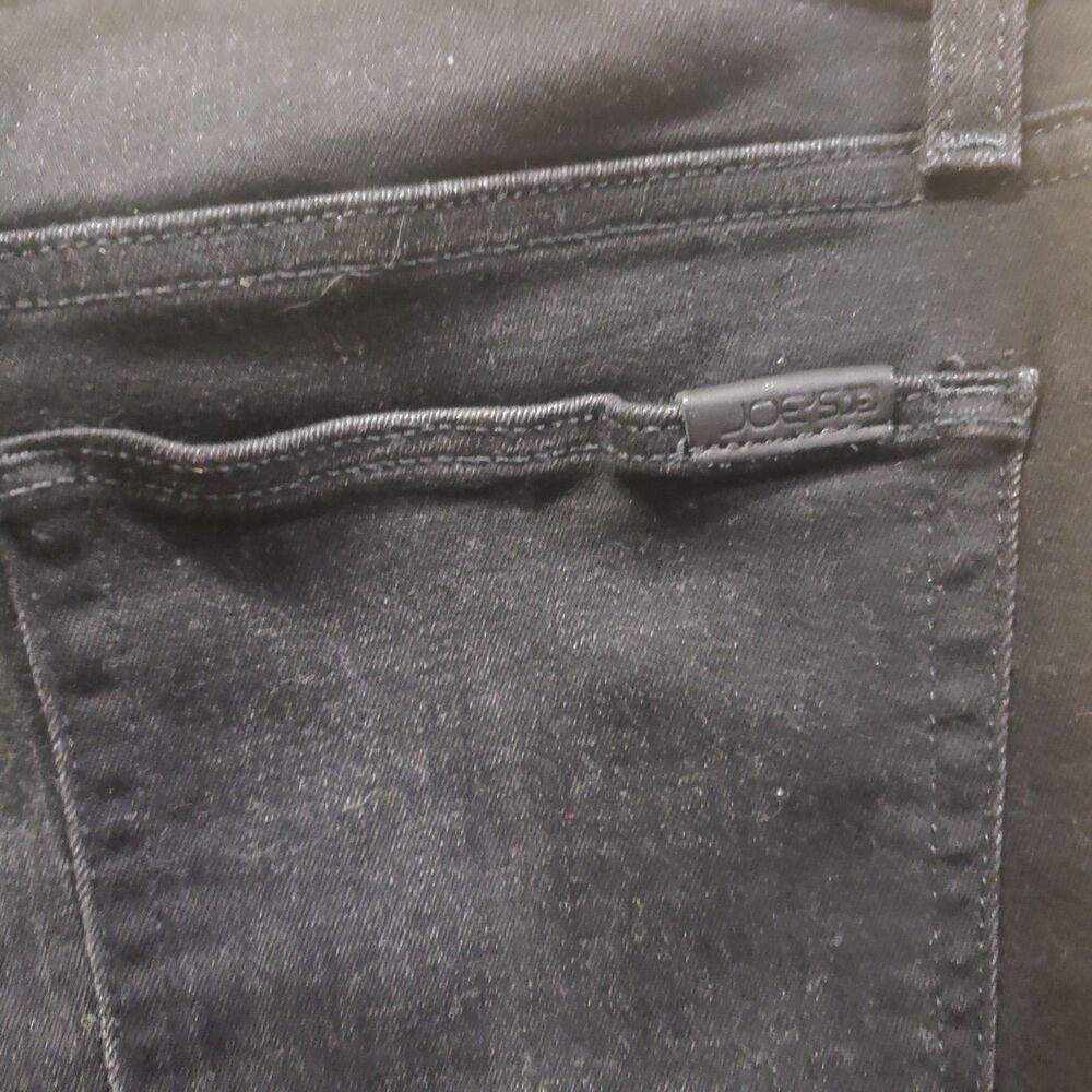 Joe's Jeans Charlie Ruched Hem Skinnys in Luciana Black Wash Jeans Sz 31 OOO - Picture 7 of 8